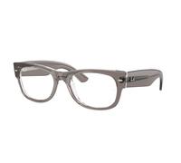 Ray - Ban Unisex Ray - Ban RX0832V MEGA WAYFARER II 8111 Monturas ópticas Acetato Gris Transparente Cuadrada Normal