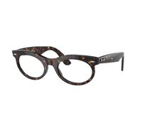 Ray-Ban Wayfarer Oval Optics Habana Montura Transparente Lentes Polarizado 53-22