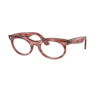 Ray - Ban Unisex Ray - Ban RX2242V WAYFARER OVAL 8363 Monturas ópticas Acetato Rosa Transparente Redonda Normal