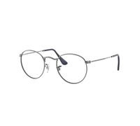 Ray - Ban Unisex RX3447V ROUND METAL 2502 Monturas ópticas Metal Gris Transparente Redonda Normal
