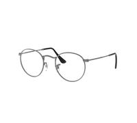Ray - Ban Unisex Ray - Ban RX3447V ROUND METAL 2620 Monturas ópticas Metal Gris Transparente Redonda Normal