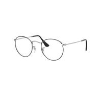 Ray - Ban Unisex Ray - Ban RX3447V ROUND METAL 2861 Monturas ópticas Metal Negro Redonda Normal
