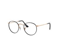Ray - Ban Unisex Ray - Ban RX3447V ROUND METAL 3173 Monturas ópticas Metal Negro Transparente Redonda Normal