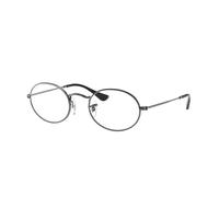 Ray - Ban Unisex Ray - Ban RX3547V OVAL 2502 Monturas ópticas Metal Gris Transparente Redonda Normal