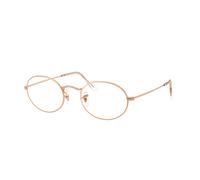 Ray - Ban Unisex Ray - Ban RX3547V OVAL 3094 Monturas ópticas Metal Oro Transparente Redonda Normal