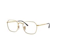 Ray - Ban Unisex Ray - Ban RX3694V JIM 2500 Monturas ópticas Metal Oro Transparente Geométrico Normal