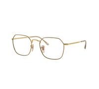Ray - Ban Unisex Ray - Ban RX3694V JIM 3167 Monturas ópticas Metal Beige Transparente Geométrico Normal