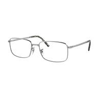 Ray - Ban Unisex Ray - Ban RX3717V 2501 Monturas ópticas Metal Plata Transparente Cuadrada Normal