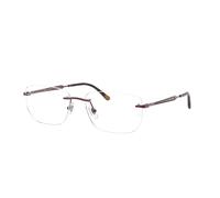 Ray - Ban Unisex Ray - Ban RX3768V 3202 Monturas ópticas Metal Rojo Transparente Geométrico Normal