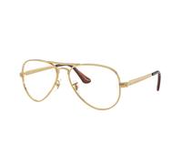 Ray - Ban Unisex Ray - Ban RX3925V AVIATOR MAX 2500 Monturas ópticas Metal Oro Transparente Piloto Normal