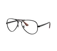 Ray - Ban Unisex Ray - Ban RX3925V AVIATOR MAX 2509 Monturas ópticas Metal Negro Transparente Piloto Normal