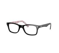 Ray - Ban Unisex Ray - Ban RX5228 5014 Monturas ópticas Acetato Negro Transparente Cuadrada Normal