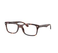 Ray - Ban Unisex Ray - Ban RX5228 8423 Monturas ópticas Acetato Rojo Transparente Cuadrada Normal