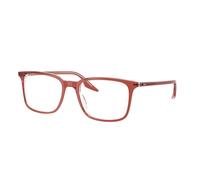 Ray - Ban Unisex Ray - Ban RX5421 8171 Monturas ópticas Acetato Marrón Transparente Cuadrada Normal