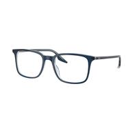 Ray - Ban Unisex Ray - Ban RX5421 8324 Monturas ópticas Acetato Negro Transparente Cuadrada Normal