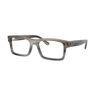 Ray - Ban Unisex Ray - Ban RX5435 8404 Monturas ópticas Acetato Tortuga Transparente Cuadrada Normal