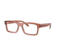 Ray - Ban Unisex Ray - Ban RX5435 8511 Monturas ópticas Acetato Marrón Transparente Cuadrada Normal