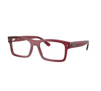 Ray - Ban Unisex Ray - Ban RX5435 8512 Monturas ópticas Acetato Rojo Transparente Cuadrada Normal