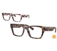 Ray-Ban Rb5448 Optics Habana Marrón Montura Transparente Lentes Polarizado 53-19