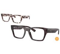 Ray - Ban Unisex Ray - Ban RX5448 8461 Monturas ópticas Acetato Tortuga Transparente Geométrico Normal