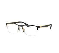 Ray - Ban Unisex Ray - Ban RX6335 2890 Monturas ópticas Metal Negro Transparente Cuadrada Normal