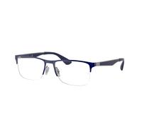 Ray - Ban Unisex Ray - Ban RX6335 2947 Monturas ópticas Metal Azul Transparente Cuadrada Normal
