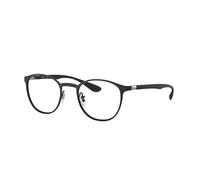 Ray - Ban Unisex Ray - Ban RX6355 2503 Monturas ópticas Metal Negro Transparente Pantos Normal
