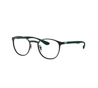 Ray - Ban Unisex Ray - Ban RX6355 3098 Monturas ópticas Metal Negro Transparente Pantos Normal