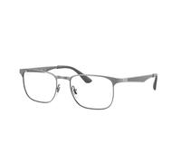 Ray - Ban Unisex Ray - Ban RX6363 2553 Monturas ópticas Metal Gris Transparente Cuadrada Normal
