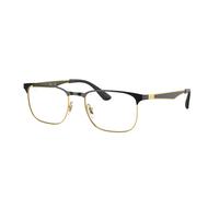 Ray - Ban Unisex Ray - Ban RX6363 2890 Monturas ópticas Metal Negro Transparente Cuadrada Normal