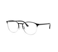 Ray - Ban Unisex Ray - Ban RX6375 2861 Monturas ópticas Metal Negro Transparente Pantos Normal