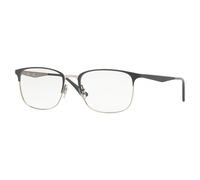 Ray - Ban Unisex Ray - Ban RX6421 3004 Monturas ópticas Metal Gris Transparente Cuadrada Normal