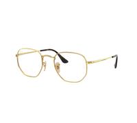 Ray - Ban Unisex Ray - Ban RX6448 HEXAGONAL 2500 Monturas ópticas Metal Oro Transparente Geométrico Normal