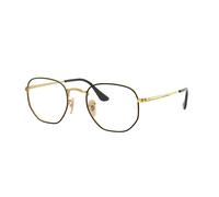 Ray - Ban Unisex Ray - Ban RX6448 HEXAGONAL 2991 Monturas ópticas Metal Negro Transparente Geométrico Normal