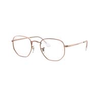 Ray - Ban Unisex Ray - Ban RX6448 HEXAGONAL 3094 Monturas ópticas Metal Oro Transparente Geométrico Normal