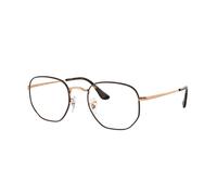 Ray - Ban Unisex Ray - Ban RX6448 HEXAGONAL 3176 Monturas ópticas Metal la Habana Transparente Geométrico Normal