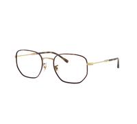 Ray - Ban Unisex Ray - Ban RX6496 3177 Monturas ópticas Metal Marrón Transparente Geométrico Normal