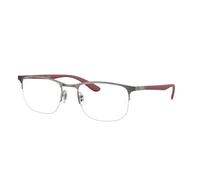 Ray - Ban Unisex Ray - Ban RX6513 3135 Monturas ópticas Metal Gris Transparente Geométrico Normal