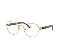 Ray - Ban Unisex Ray - Ban RX6543 2500 Monturas ópticas Metal Oro Transparente Cuadrada Normal