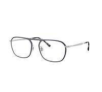 Ray - Ban Unisex Ray - Ban RX6548 3016 Monturas ópticas Metal Azul Transparente Cuadrada Normal