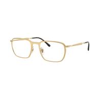 Ray - Ban Unisex Ray - Ban RX6549 2500 Monturas ópticas Metal Oro Transparente Cuadrada Normal