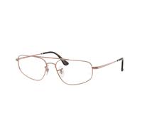 Ray - Ban Unisex Ray - Ban RX6550 2943 Monturas ópticas Metal Bronce Transparente Geométrico Normal