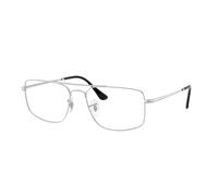 Ray - Ban Unisex Ray - Ban RX6579 RX6579 2501 Monturas ópticas Metal Plata Transparente Cuadrada Normal