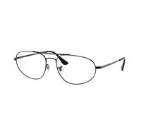 Ray - Ban Unisex Ray - Ban RX6645 2509 Monturas ópticas Metal Negro Transparente Geométrico Normal
