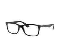 Ray - Ban Unisex Ray - Ban RX7047 2000 Monturas ópticas Inyectado Negro Transparente Cuadrada Normal