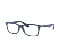 Ray - Ban Unisex Ray - Ban RX7047 5450 Monturas ópticas Inyectado Azul Transparente Cuadrada Normal