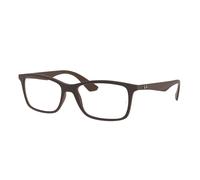 Ray - Ban Unisex Ray - Ban RX7047 5451 Monturas ópticas Inyectado Marrón Transparente Cuadrada Normal