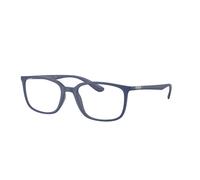 Ray - Ban Unisex Ray - Ban RX7208 5207 Monturas ópticas Ojeada Azul Transparente Pillow Normal