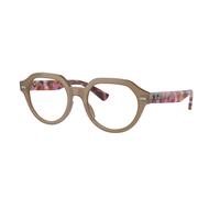 Ray - Ban Unisex Ray - Ban RX7214 GINA 8258 Monturas ópticas Acetato Beige Transparente Cuadrada Normal