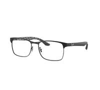 Ray - Ban Unisex Ray - Ban RX8416 2503 Monturas ópticas Metal Negro Transparente Cuadrada Normal